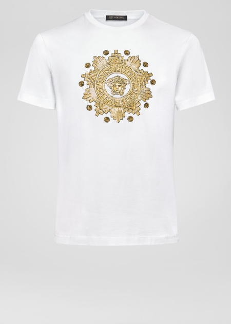 Versace Studded Medusa Western T-shirt Herr - 132689OSM